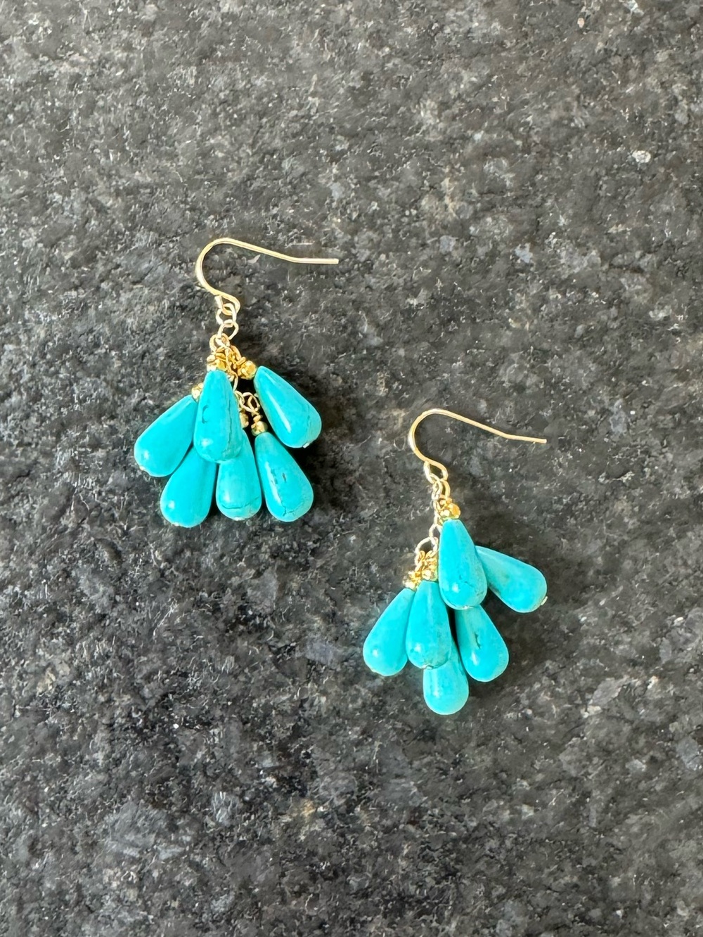 NWOT Polo Ralph Lauren Turquoise Tassel Earrings